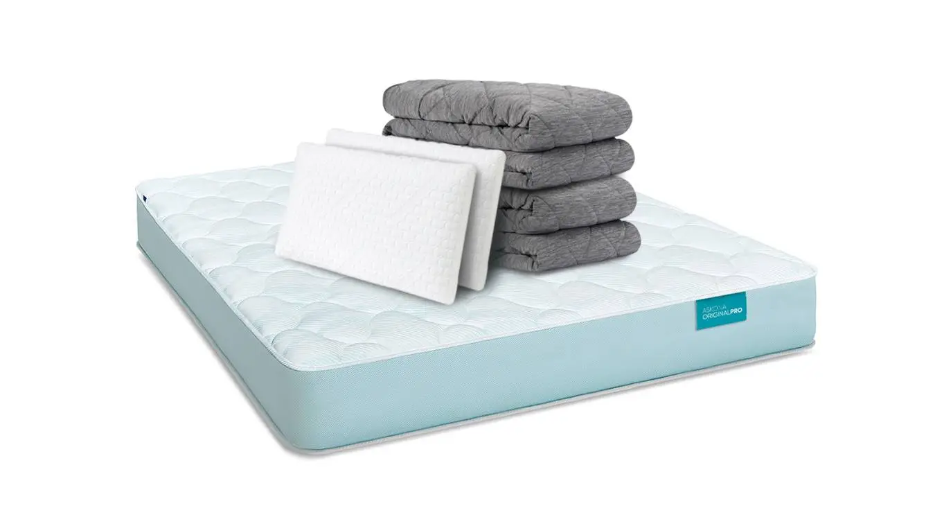Set mattress ORIGINAL PRO 5.0 + 2 pillows Alpha Technology S + 2 duvets Askona Cool Max Askona - 1 - большое изображение